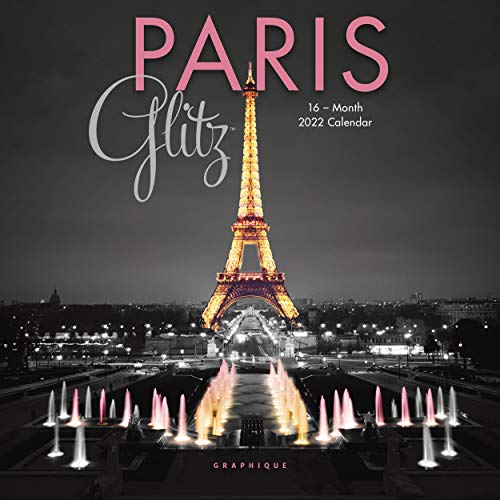 Graphique 2022 Paris Glitz Mini Wall Calendar | 7â€ x 7â€ | Thick Paper | Home & Office Organizer | Large Monthly Grid | 3 Languages & Marked Holidays | 4 Month Preview Page for 2023