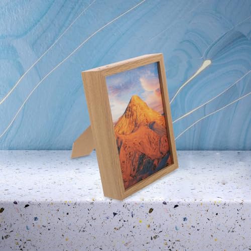Marco de madera beige compartimento secreto caja de almacenamiento para joyas 6