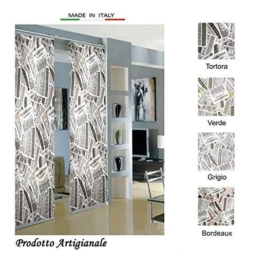 GRA Tenda a Pannello Moderna - Stampa Giornale h300cm