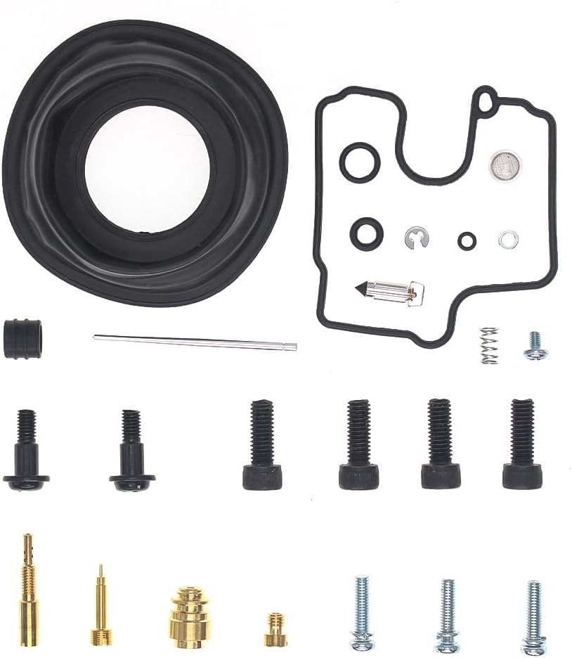 Carburetor Repair Kit for Yamaha XVZ1300 Royal Star Venture 1999-2013 Carb Rebuild Kit Main Jet #117.5#122.5 Pilot Jet #15 (4 Pack)