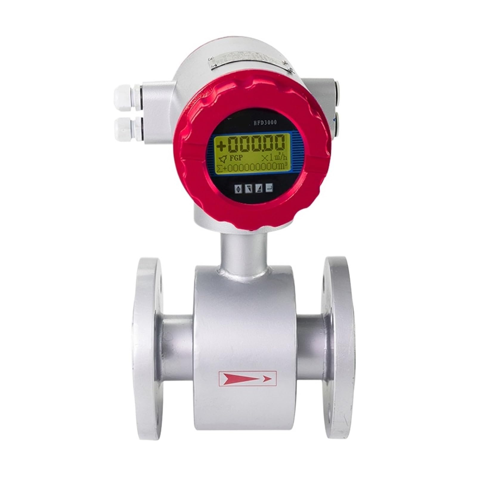 KSZHZYMGX Water Flow Meter Magnetic Flowmeter for Water Sewage Slurry Flange Thread Connection 4-20mA RS485(DN15)