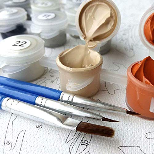 HitTopss DIY Malen Nach Zahlen-Vorgedruckt Leinwand-Ölgemälde Geschenk für Erwachsene Kinder Kits Home Haus Dekor… – Bild 5