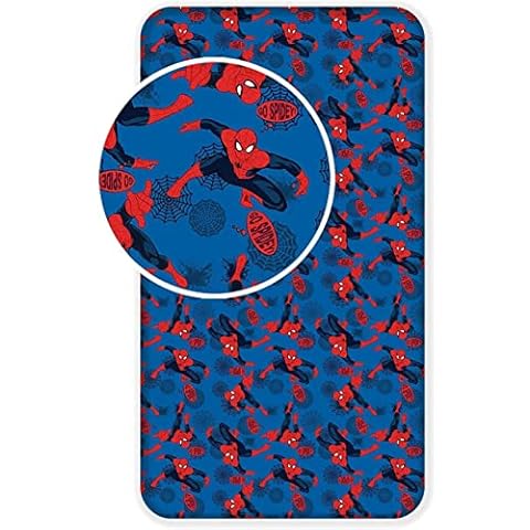 Marvel Spiderman Blue/Red Fitted Sheet Cover