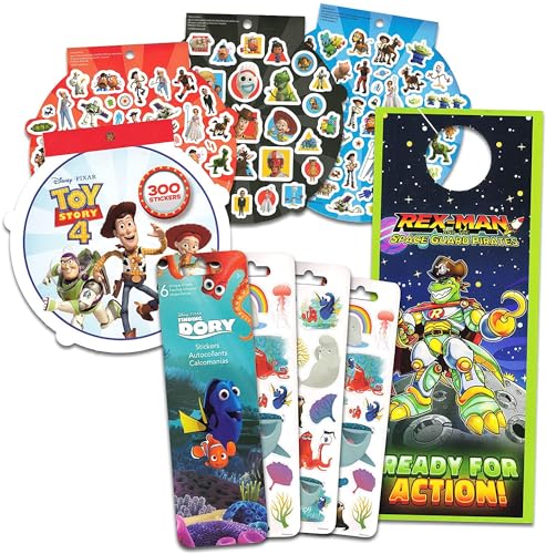 Baby Shark 11" Mini School Backpack for Kids ~ 4 Pc Bundle With Small Baby Shark School Bag, Toy Story And Finding Dory Stickers, and Door Hanger (Baby Shark School Supplies Set)3