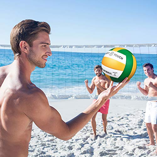 Wisdom Leaves Beach Volleyball Soft Touch Volleyball for Outdoor/Indoor Games Official Size 5 - Thumbnail 7