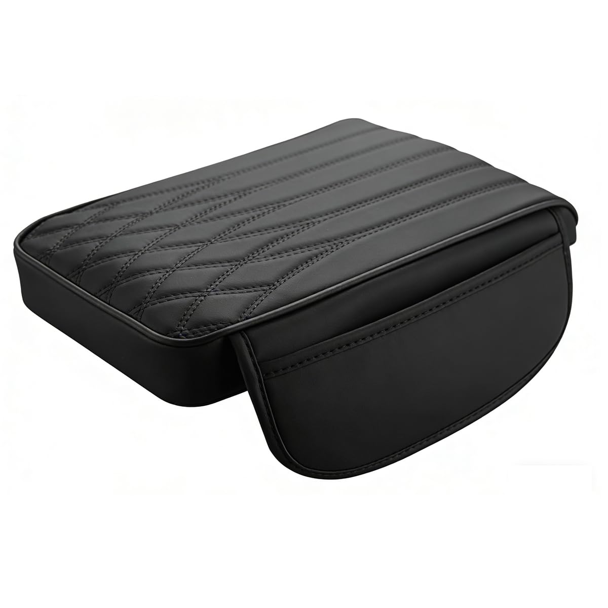 Car Center Console Cover for BUICK Encore 2.Generation, Leather Auto Center Console Pad Slow Rebound Armrest Storage Box Mat with 2 Side Pockets,A/32 * 22 * 5