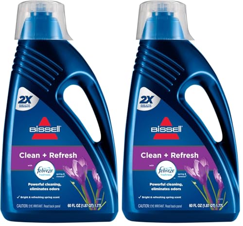 Image of Bissell DeepClean + Refresh with Febreze Freshness Spring & Renewal Formula,1052A,60 Ounces,(Pack of 2)