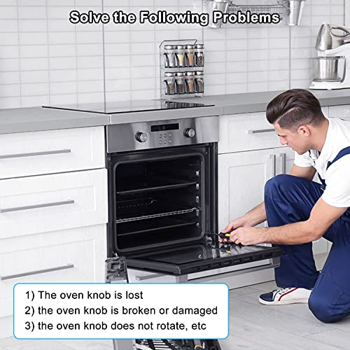 WB03X24818 Fit for GE Stove Knobs Stainless Steel Color Gas Range Oven Stove Knobs Replaces