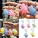 NUEAYMS Turtle Keychain, Trendy Turtles Keychain Soft Rubber Keyrings For Bags And Car Keys Fashionable Accessory For Students And Professionals