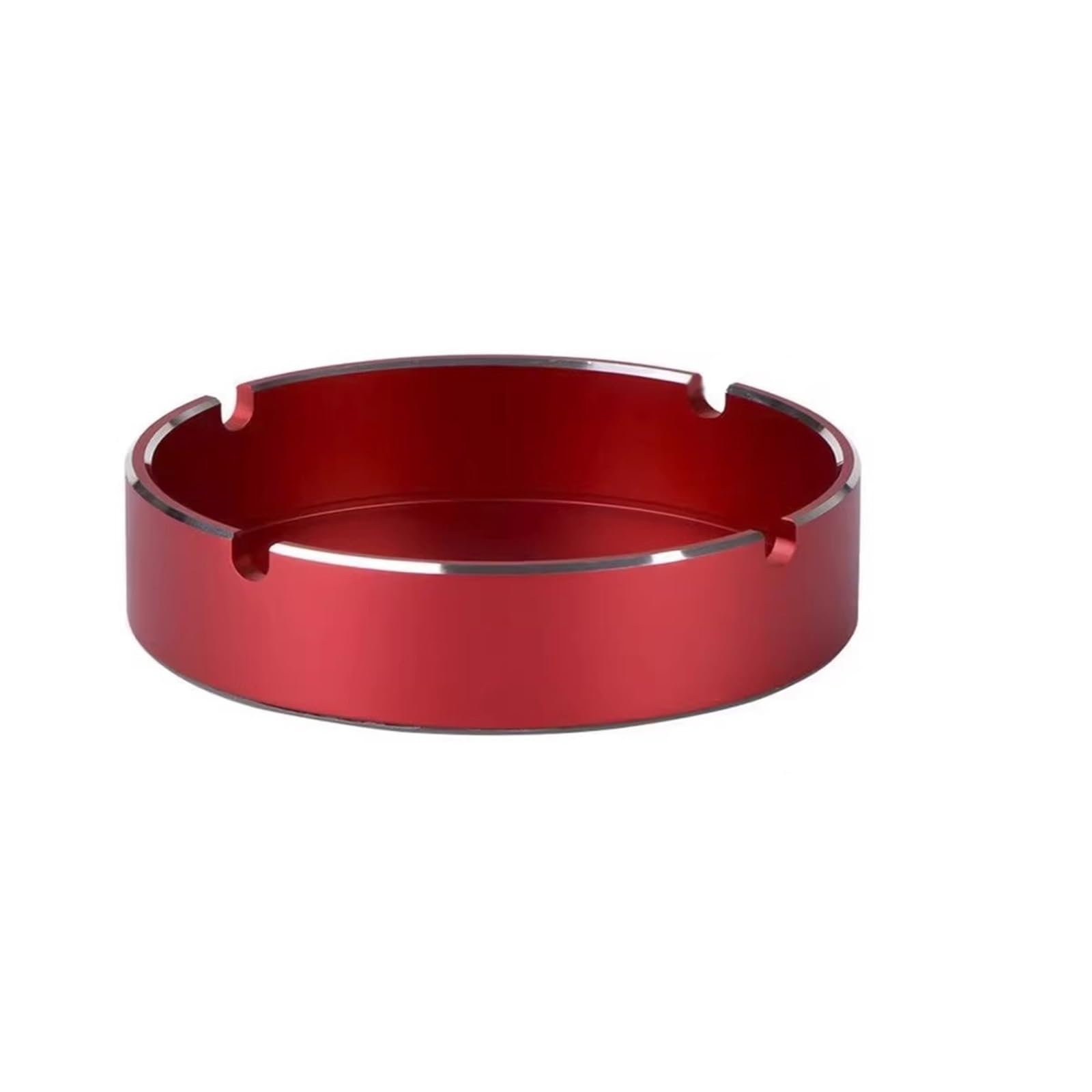Zhaoj24-05 Cigar Ashtrays Aluminum Alloy Ashtray Commercial Office Living Room Hotel Metal Thick(Red)