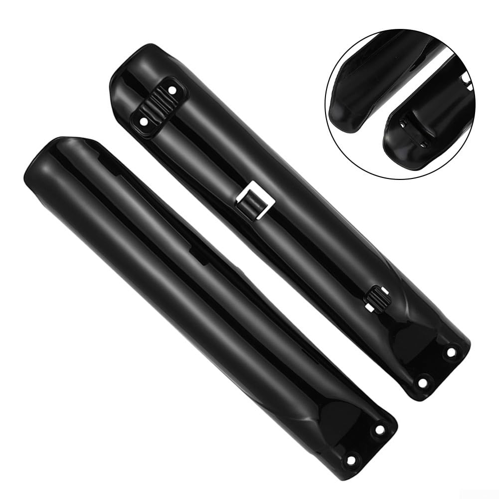 Cubierta de horquilla delantera de plástico PP para moto de cross eléctrica Surron Ultra Bee con espacio entre agujeros de 29 mm, incluye junta y tornillos, color negro