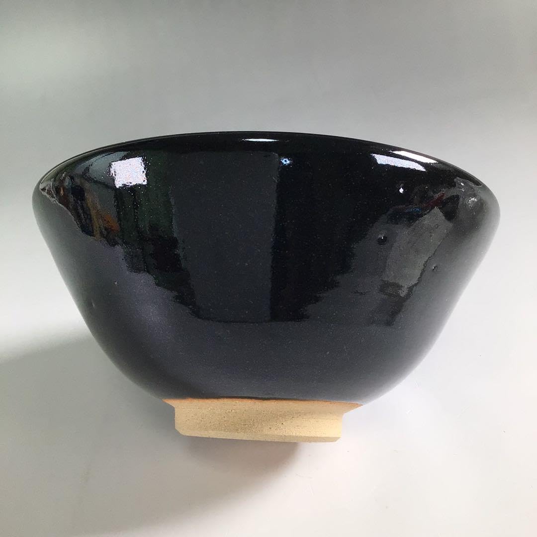 ■新品■伊藤雄志練り込み陶器花器黒ダークブラウン青ブルーグレー鉢カバー常滑焼 水鉢18【青】B - 常滑焼 陶器 陶磁器 販売・通販 豊和製陶