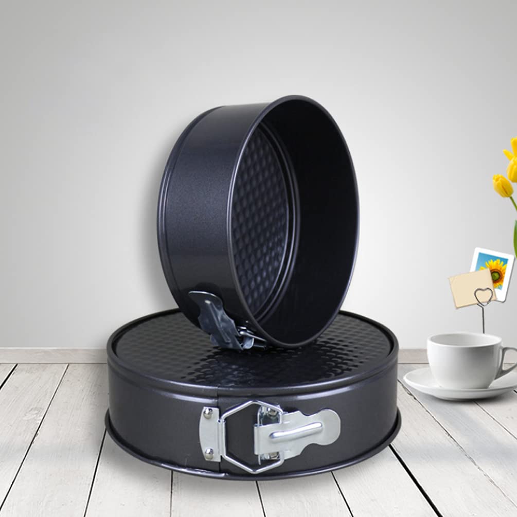 Set 3 Moules à Gâteau Ronds Lwuey - Antiadhésifs Fond Amovible 4/6/8 Pouces