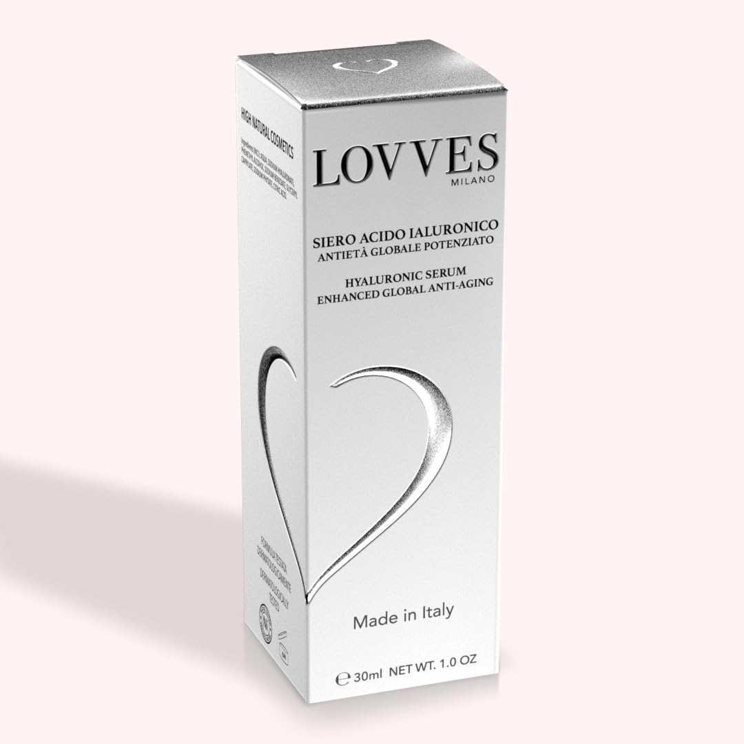 Hyaluronsäure-Gesichtsserum, starke Anti-Aging-Funktion, Hohe Naturkosmetik, Spendet der Haut tiefe Feuchtigkeit, Anti Falten, leichte Tensor-Wirkung, für Frauen und Männer, Glasflasche 30 ml