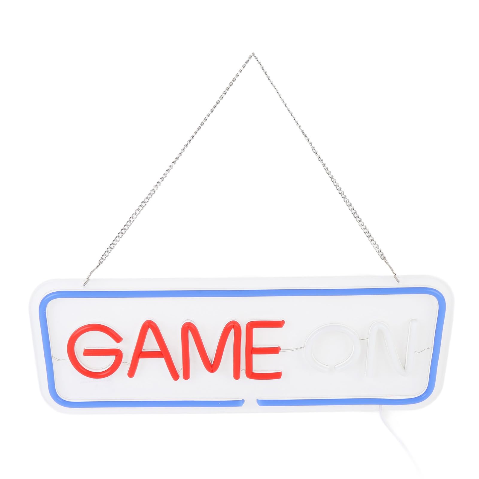 SIXRUN Panneau NéOn Game On, Lumière LED à intensité Variable, Ambiance Lumineuse pour Salles de Jeux, Décoration Alimentée par USB pour Adolescents et Streamers