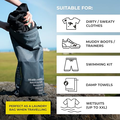 KitBrix DobiPak Bolsa Seca 12L - Impermeable para Camping, Deportes y Viajes - Ligera y Duradera miniatura 3