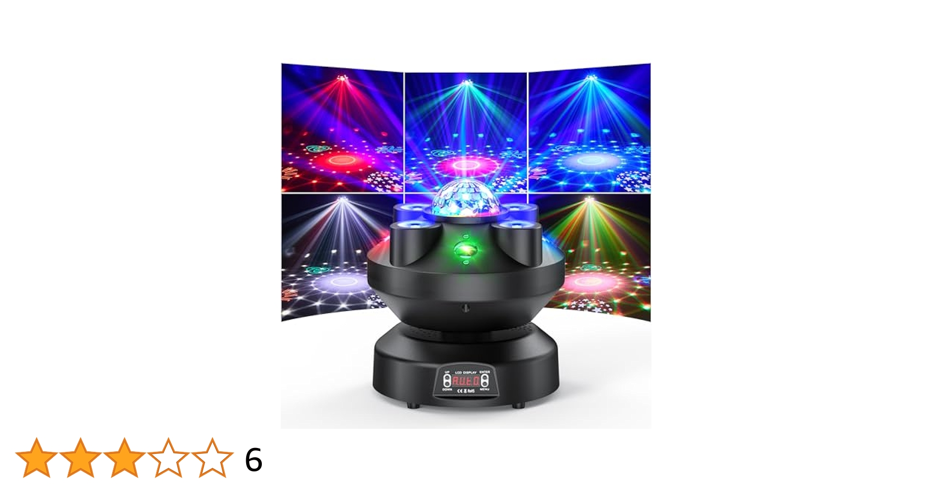 Amazon.co.jp: SEBRUANC 70W ステージライト 9LED ムービング