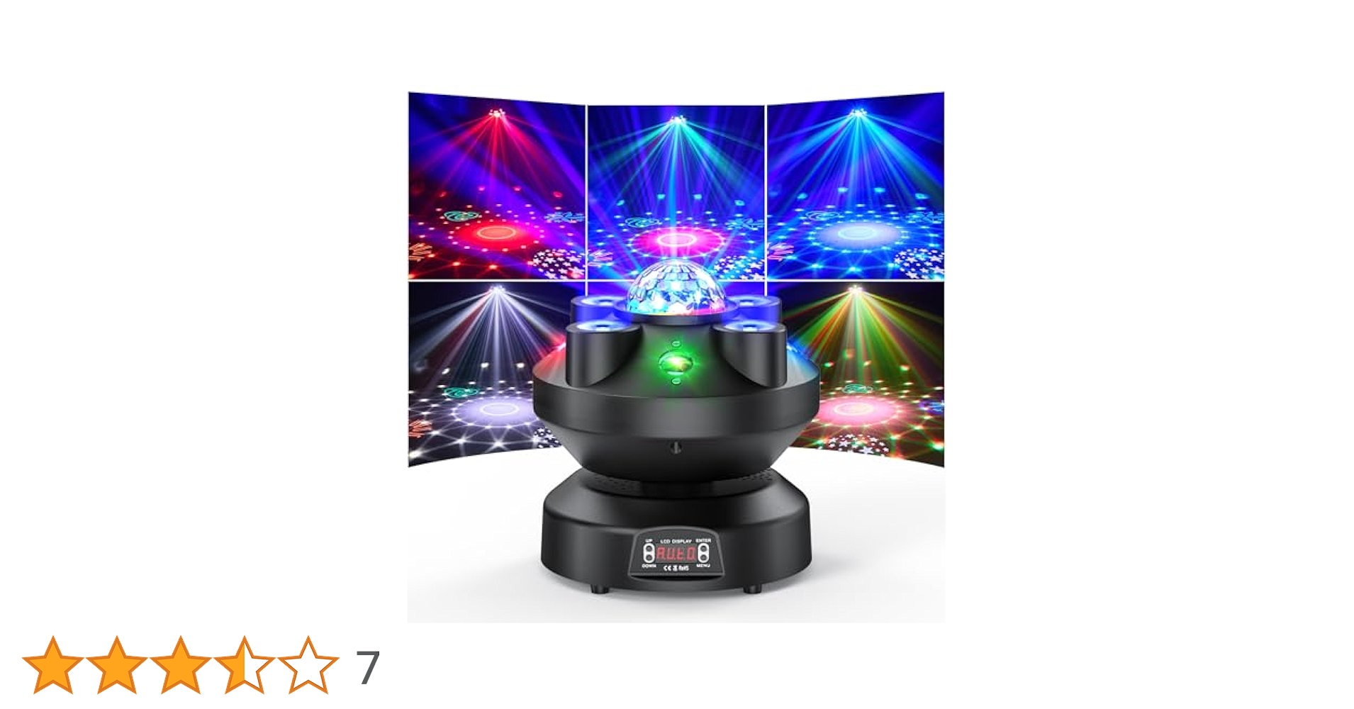 SEBRUANC 100W ムービングヘッドライト LED 回転DJ ライト