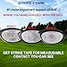 STRIKEPRO StrikeTape Golf Impact Tape. Right or Left Handed. 720 Residue-Free impacts for All Drivers/Hybrids/Irons. Ultra Thin Golf Impact Stickers for Golf Swing Analysis with Super Clean Removal.