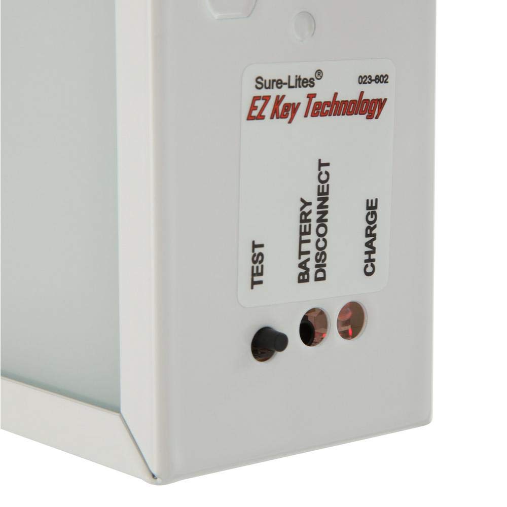 Sure-Lites LED Exit Sign with Emergency Lights, Two Adjustable LED