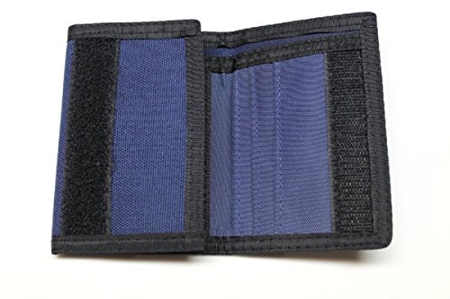 Nylon Trifold Credit Card Wallet - Navy - Image 5
