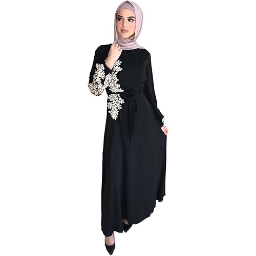 Elegant Muslim Women's Long Dress Women Dubai Dress Kaftan Abayas Islamic Abaya