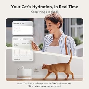   PETLIBRO-App-Monitoring-Cat-Water-Fountain-with-Wireless-Pump-25L84oz-Dockstream-Pet-Water-Fountain-for-Cats-Inside-Automatic-Cat-Water-Dispenser-with-24GHz-Wi-Fi-Smart-Fountain-App-Control