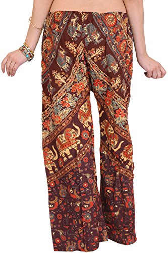 Image of Exotic India Casual Trousers from Pilkhuwa with Printed