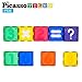 PicassoTiles PT22 Magnetic Building Blocks Numerical Magnet Tiles Educational Kit Toy Set 3D Clear Color Stacking Block STEM Playboard Novelty Game w/Numbers, Roman Numerals, and Math Symbols