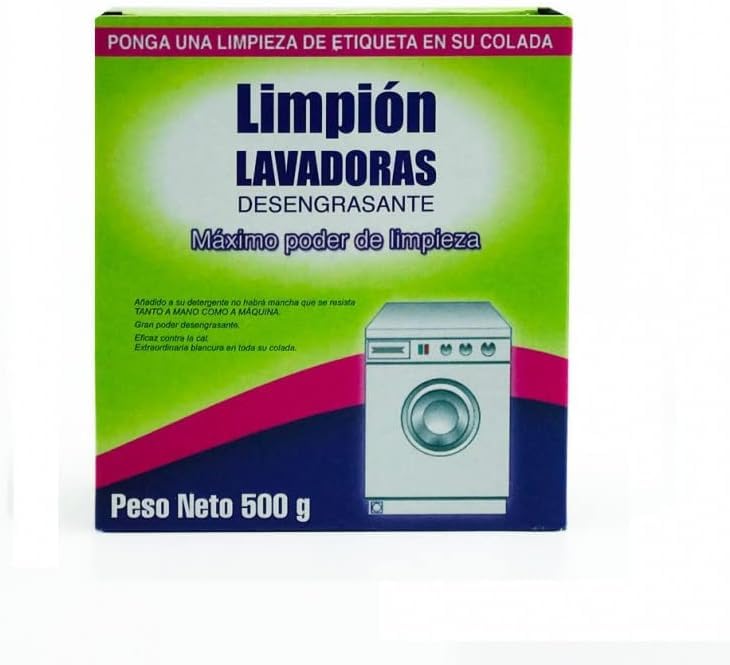 Pack 6 estuches Limpion Lavadoras Desengrasante. Estuche 500 gramos