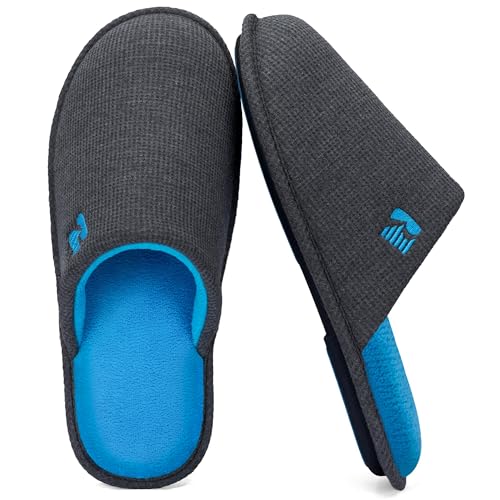 Image of RockDove Mens Two Tone Memory Foam Scuff Slippers