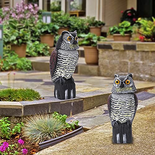 Fake Plastic Owl Bird, Garden Owl Statue,Can Repel