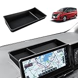 ECOZEN 日産 セレナc28 専用 ダッシュボード後部用 トレイ c28 セレナ e-power 収納トレー 小物収納 ダッシュボード コンソールトレイ 仕切り 収納 ボックス ABS素材 汚れ防止 滑り止め 日産セレナ C28 アクセサリー パーツ