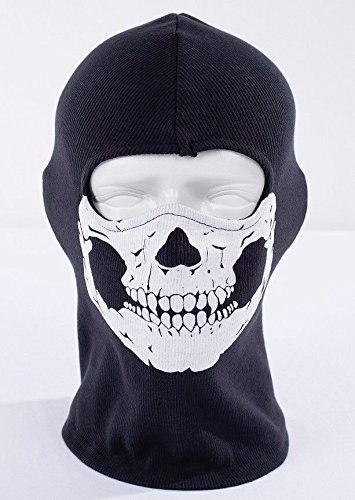 Skull Balaclava Windproof Ski Face Mask Winter Motorcycle Neck Warmer Tactical Balaclava Hood for Women Men Youth Snowboard Cycling Hat Outdoors Helmet Liner Ghost Skull Face Masks with Unique Design