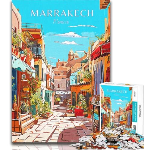 Rompecabezas de 1000 Piezas de Marrakech para Adultos, Toda la Familia Tamaño: 75x50cm