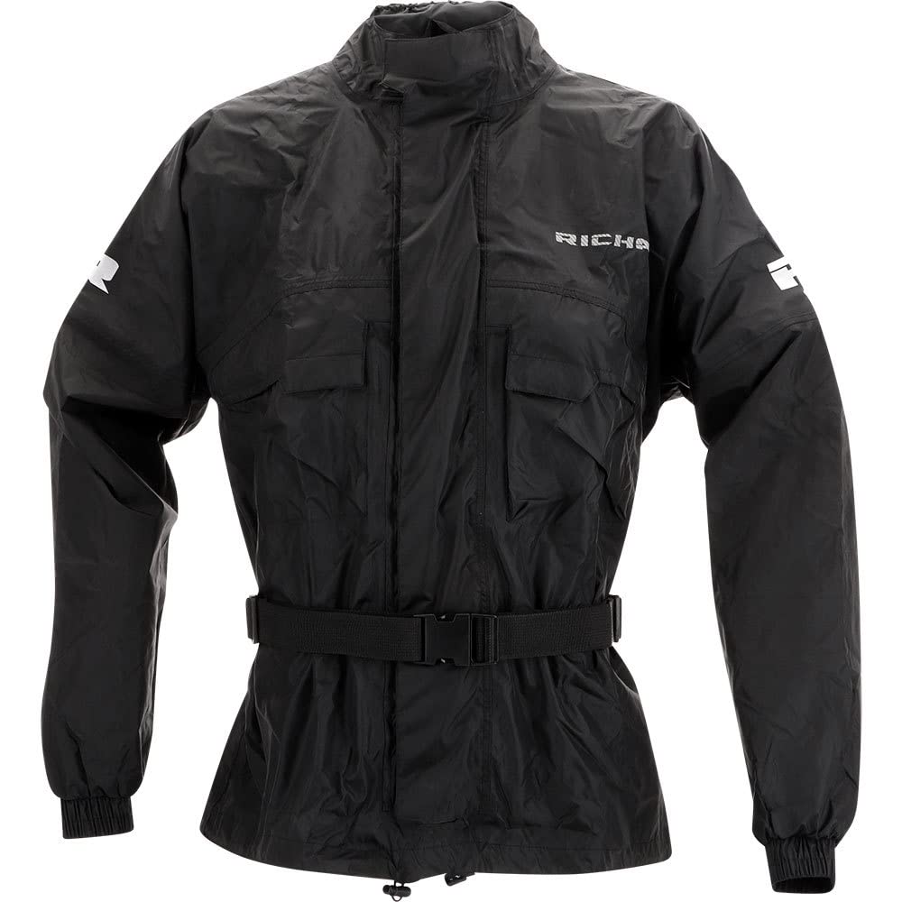 Richa Men's Black Regenjacke Rainwarrior Waterproof Schwarz Gr. 4XL