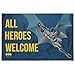 GRAPHICS & MORE Batman Anti-Slip Welcome Doormat, 20â€ x 31.5â€ All Heros Welcome Door Mat for Indoor & Outdoor, Front Entrance, Outside Patio/Inside Entry Way