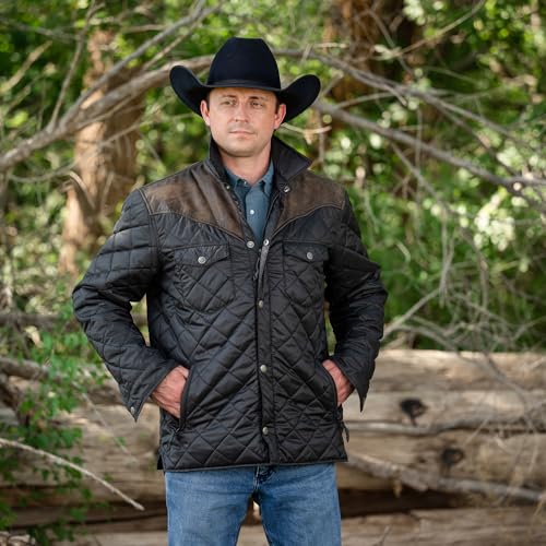 STS Ranchwear Men's Quilted Black XL Coat3