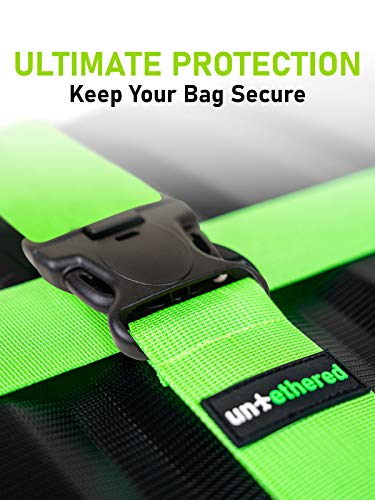Untethered LUGGAGE STRAP GREEN 4-Pack Luggage Straps thumb #3