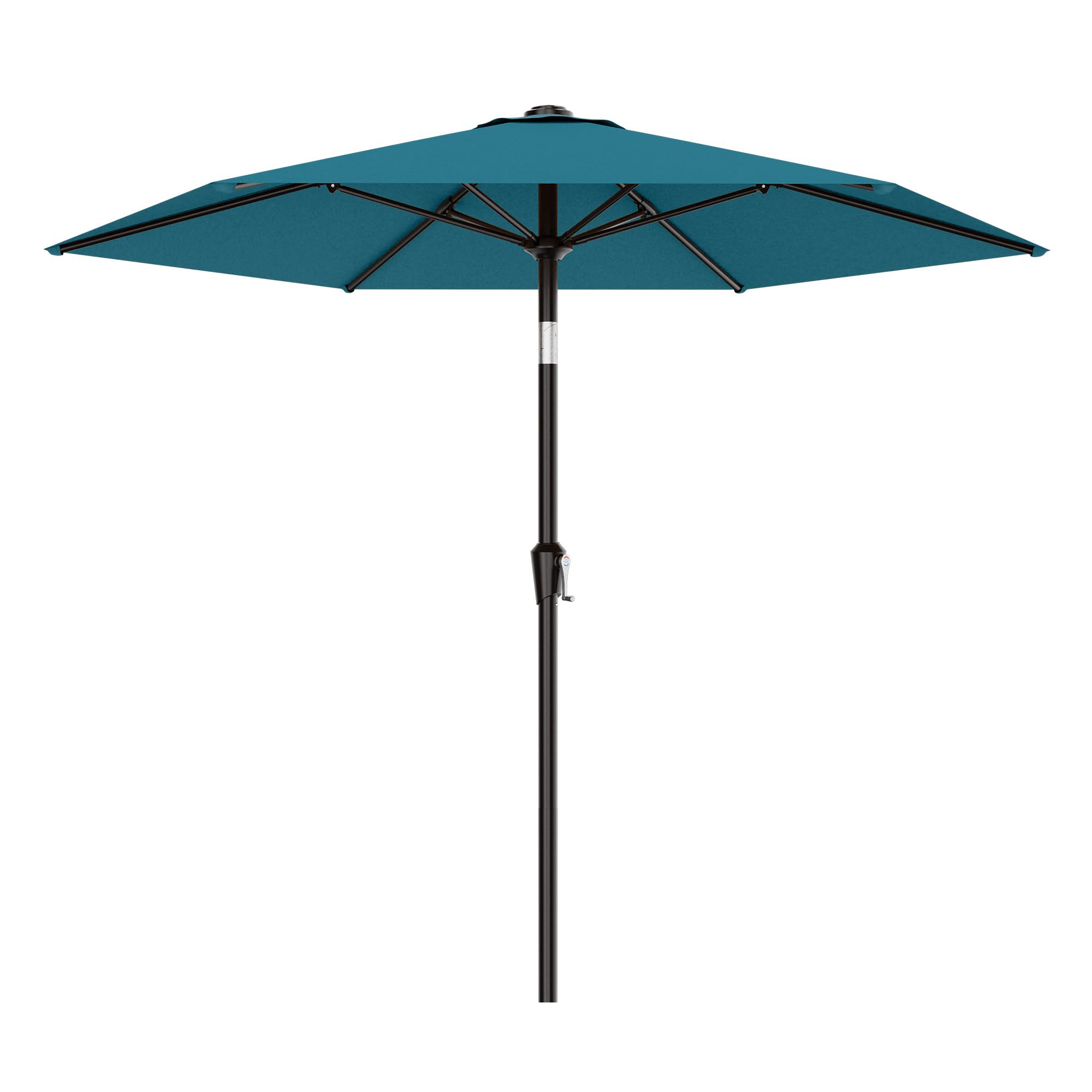AreShark 10 FT Patio Umbrella for Outdoor, Outdoor Table Umbrella with Push Button Tilt and Crank, Outdoor Patio Umbrellas with 6 Sturdy Ribs, Patio Umbrellas for Market, Garden, Pool (Red) — view 18