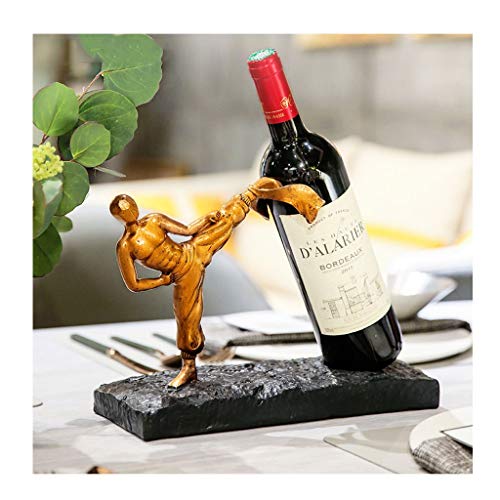 Soporte para botellas de vino de resina moderno miniatura 1