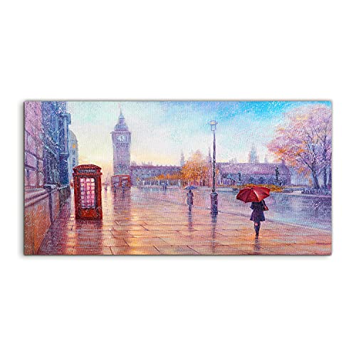 Art mural acrylique 120x60cm Londres pour habiller un grand mur de salon ou de chambre