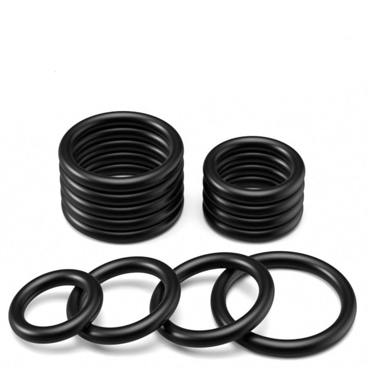 Joints toriques en caoutchouc nitrile, Diamètre du fil 3.6mm Diamètre intérieur 70mm Diamètre extérieur 77.2mm, 15 pièces, Noir, 3.6x70x77.2mm
