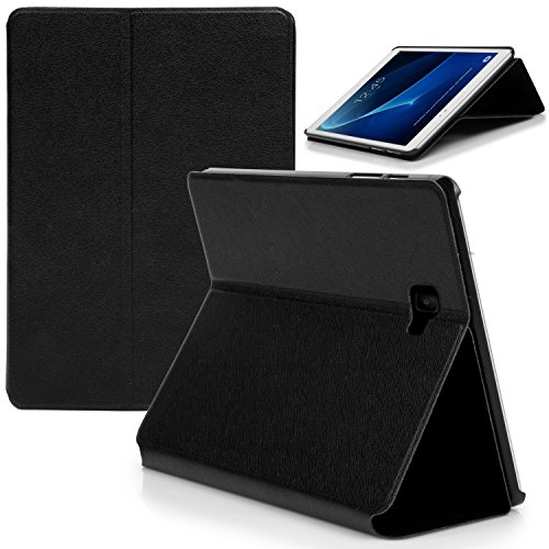 Forefront Cases Smart Funda para Samsung Galaxy Tab A 10.1 (SM-T580, SM-T585) Carcasa Stand Case Cover  Ultra Delgado y Protección Completa del Dispositivo con Auto Sueño Estela Función (Negro)