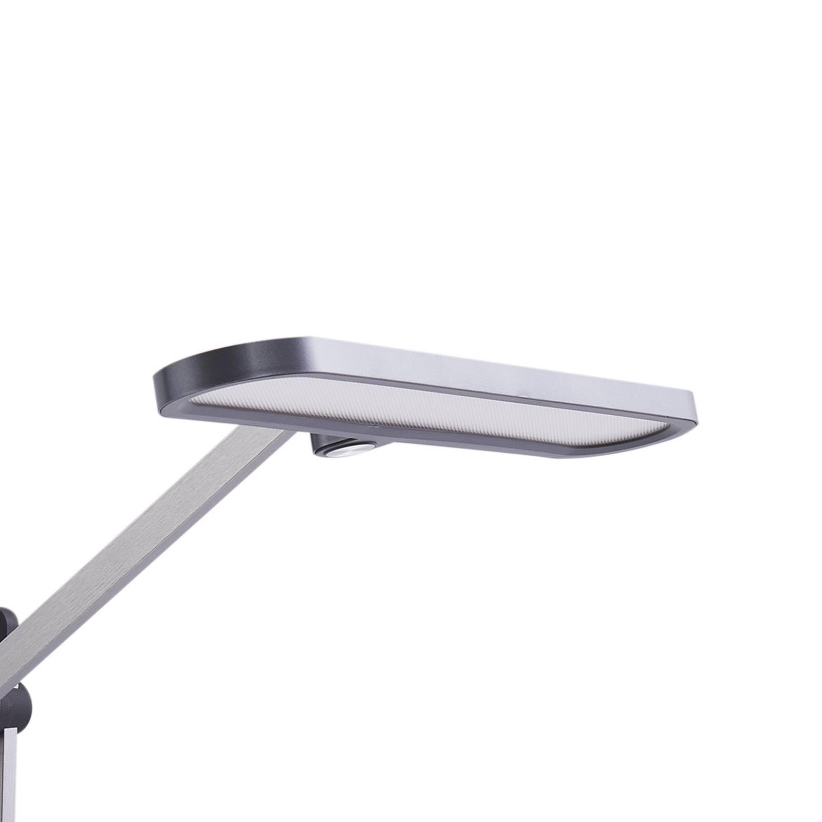 Lindby LED Tischlampe Elvir dimmbar (Modern) in Alu aus Aluminium (1 flammig,) - Tischleuchte Schreibtischlampe Nachttischlampe Wohnzimmerleuchte