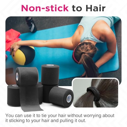 Image of OK TAPE Pre Wrap Tape (6-Rolls, 12 Yds) - Athletic Foam Underwrap for Sports, Protect for Ankles Wrists Hands and Knees, 2.75 Inches - Beige
