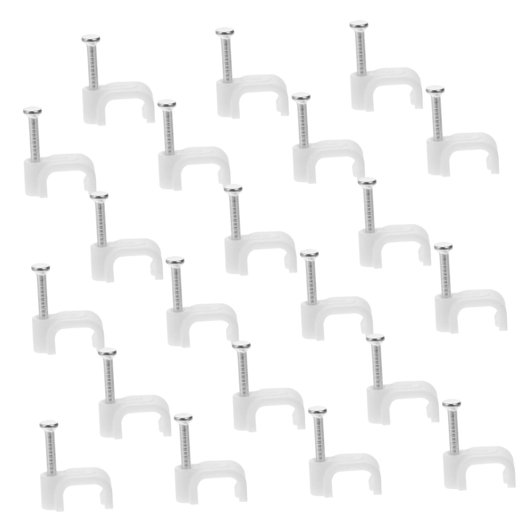 Angoily 1500stücke Kabelclips Für Ethernetkabel Praktische Wandclips Zur Kabelorganisation Einfache Installation Mit Nägeln Für Zuhause Und Büro