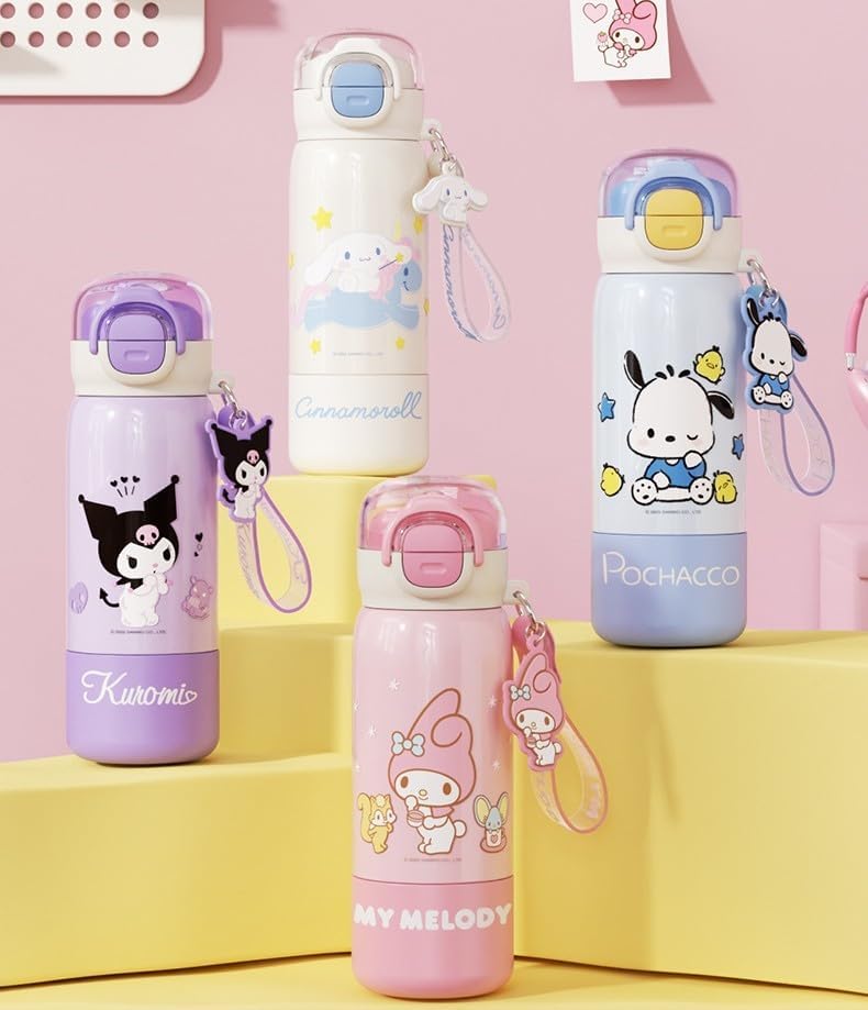 Cinnamoroll Stainless Steel Insulated Water Bottle (Spout & Straw) 380ml - Image 7