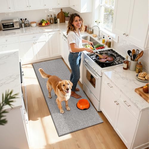 HEBE Kitchen Rugs Set of 2, Non Slip Washable Kitchen Mats for Floor by HEBE - Used condition - Image 8