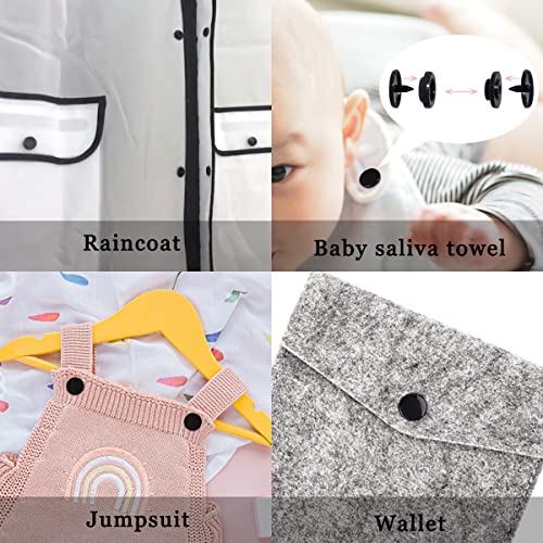 Boutons-pression résine T5 par 100 pour réparer vos vêtements
